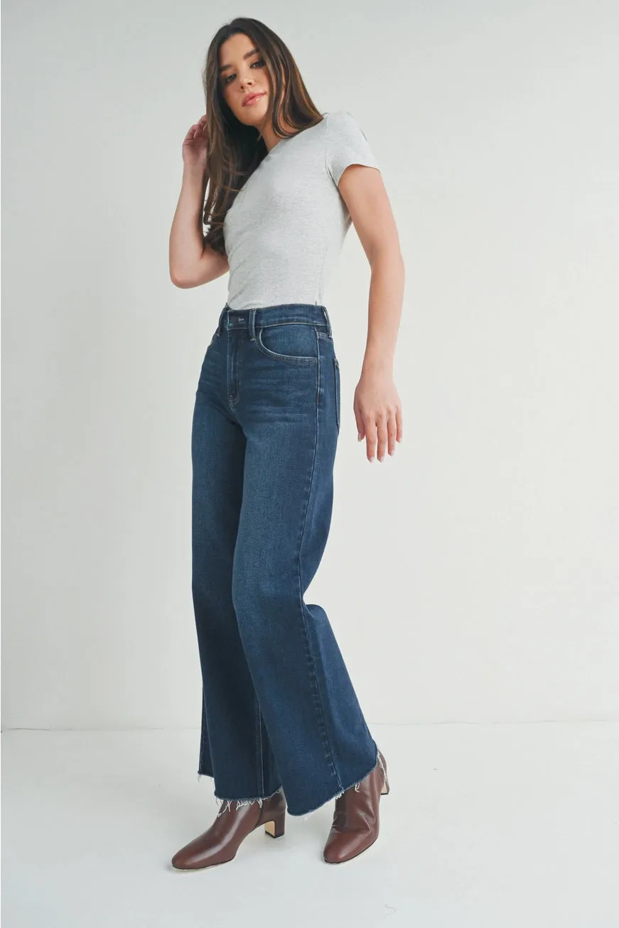 The Lucia Dark Denim Wide Leg Jeans sold by Thread & Seed product image thumbnail 3