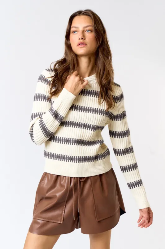 The Zila Mock Neck Sweater sold by Thread & Seed