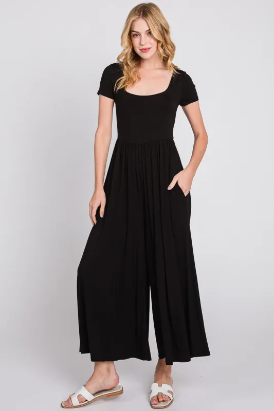 The Ashlyn Everyday Wide Leg Jumpsuit sold by Thread & Seed