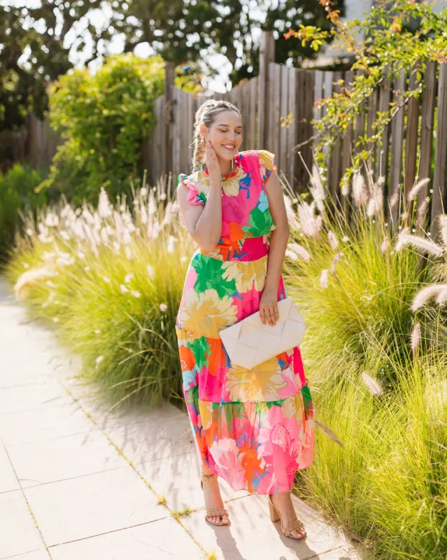 The Iris Floral Maxi Dress sold by Thread & Seed