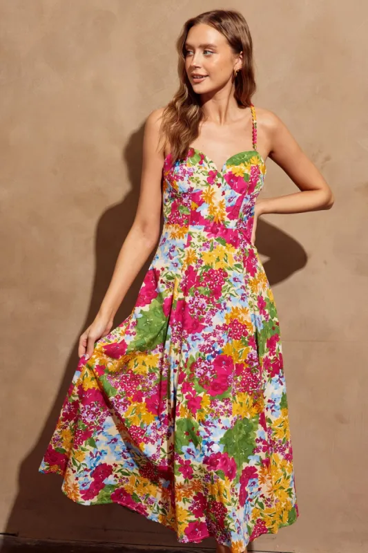 The Elodie Garden Maxi Dress sold by Thread & Seed
