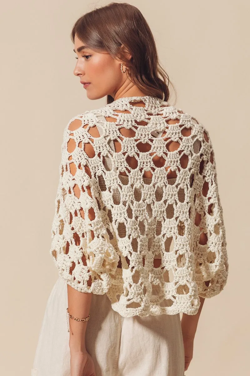 The Sofi Cropped Crochet Shrug sold by Thread & Seed product image thumbnail 5