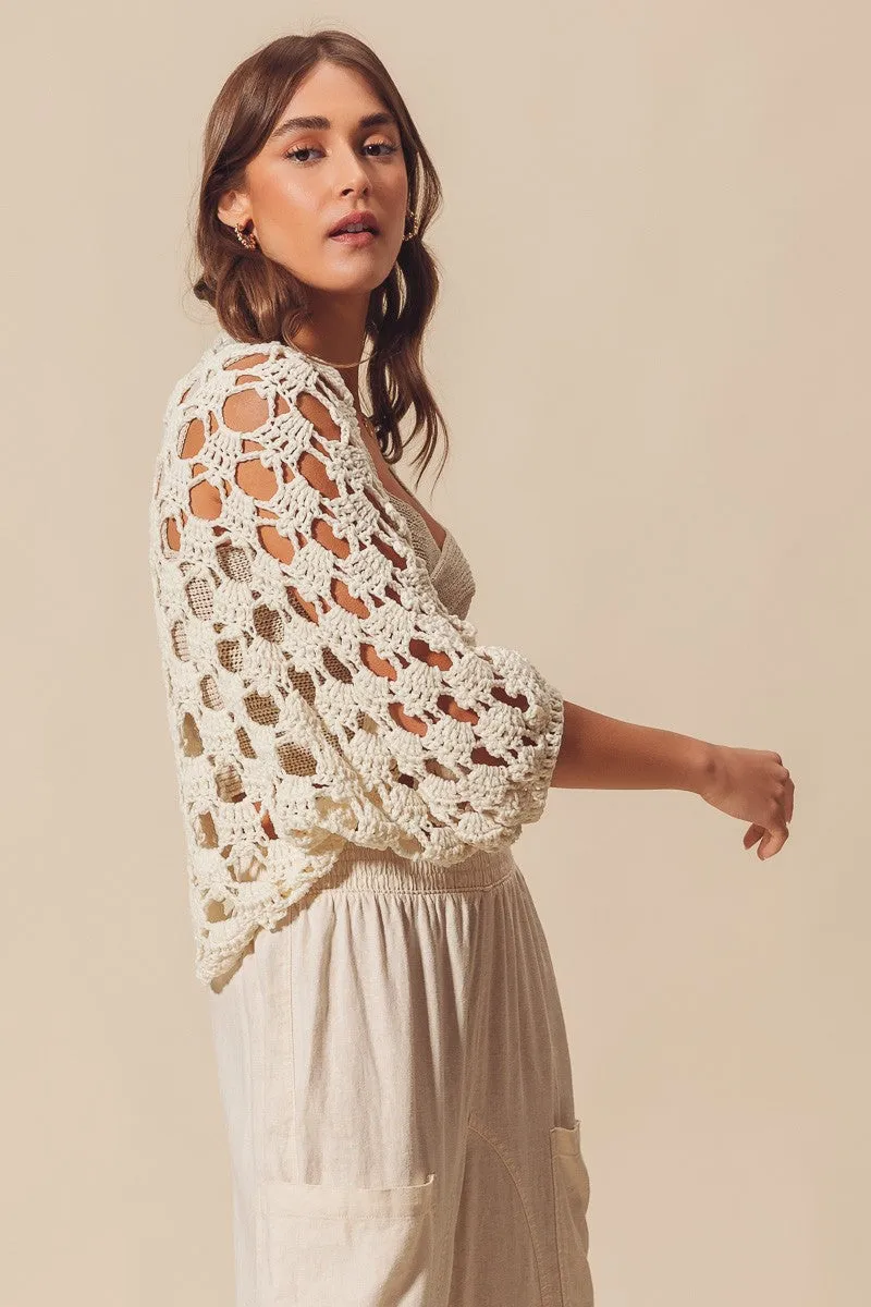 The Sofi Cropped Crochet Shrug sold by Thread & Seed product image thumbnail 4