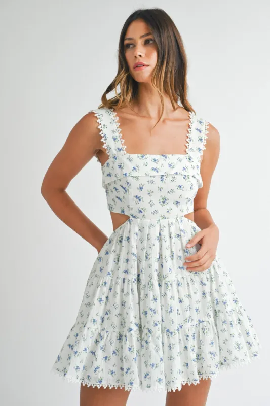 The Mariana Floral Mini Dress sold by Thread & Seed