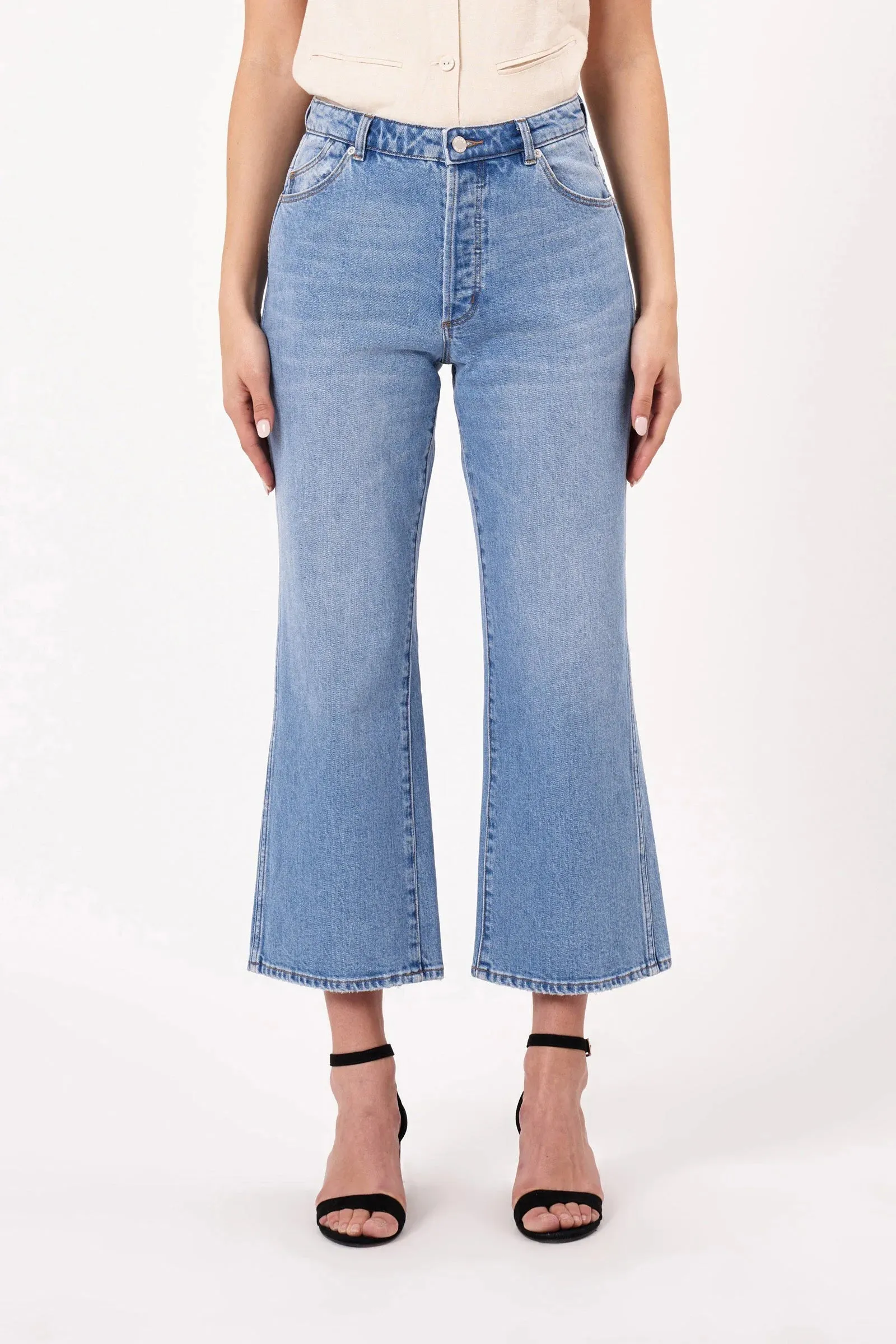 The Classic Flare Cropped Denim by Rolla's sold by Thread & Seed product image thumbnail 4