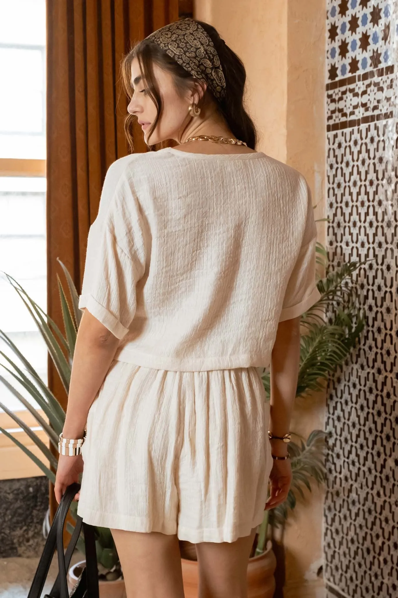 The Suru Crop Top + Shorts Set - Sold Separately sold by Thread & Seed product image thumbnail 2