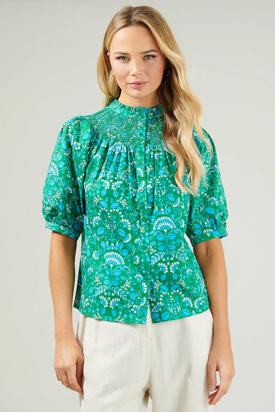 The Alina Mock Neck Blouse sold by Thread & Seed product image thumbnail 2