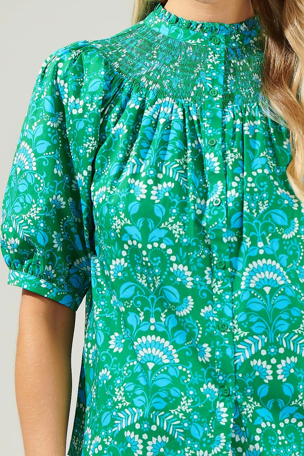 The Alina Mock Neck Blouse sold by Thread & Seed product image thumbnail 3