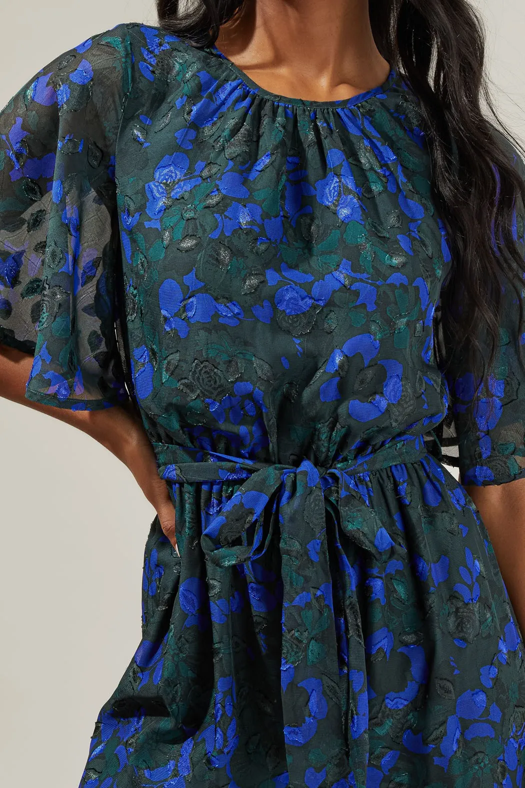 The Elise Organza Sleeve Jumpsuit sold by Thread & Seed product image thumbnail 2