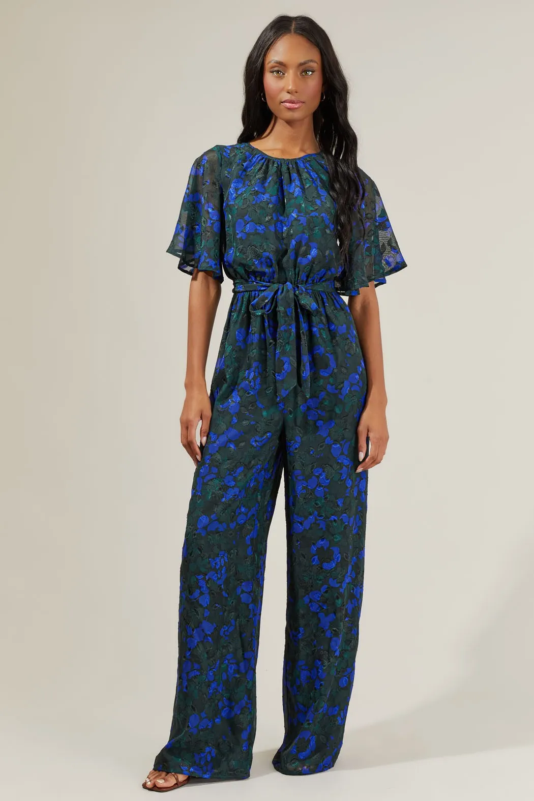 The Elise Organza Sleeve Jumpsuit sold by Thread & Seed product image thumbnail 5