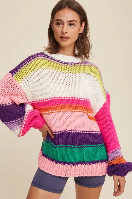 The Emberly Hand Crochet Sweater sold by Thread & Seed
