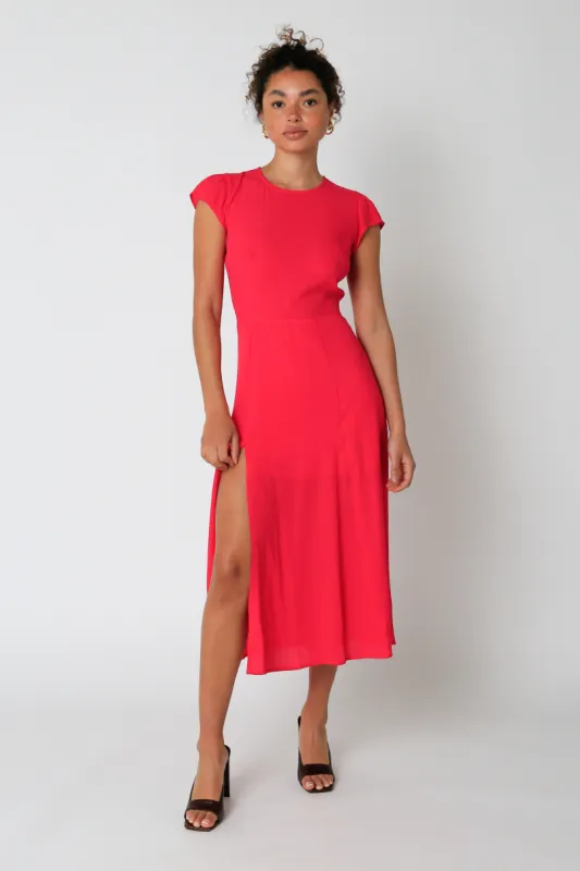 The Jolie High Slit Midi Dress *Runway Exclusive* sold by Thread & Seed