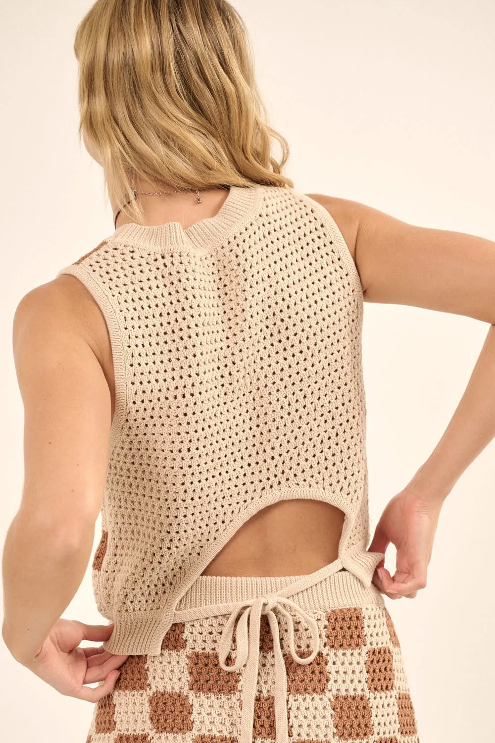 The Addison Crochet Top + Mini Skirt Set - Sold Separately sold by Thread & Seed product image thumbnail 2