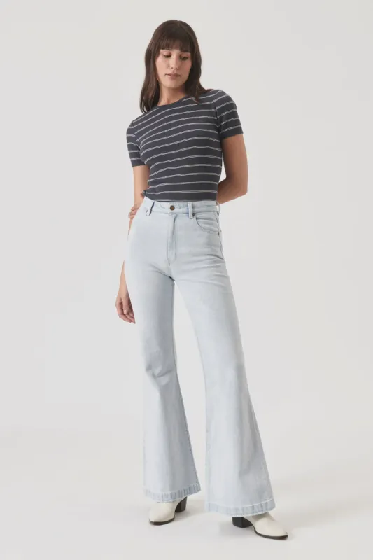 The Eastcoast Flare Organic Denim by Rolla's sold by Thread & Seed