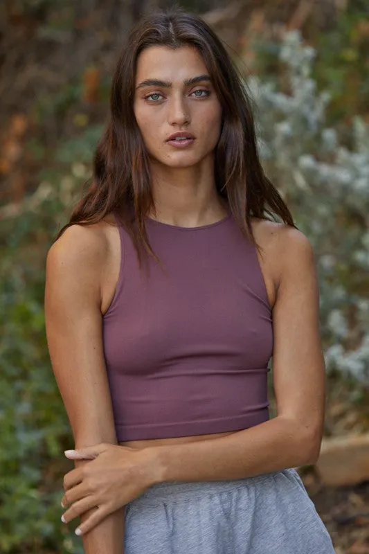 The Emma Seamless Crew Neck Top sold by Thread & Seed product image thumbnail 5