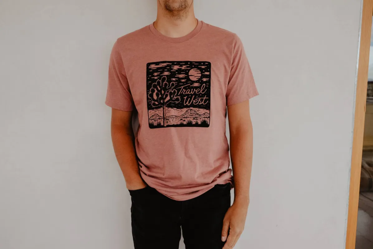The Travel West Tee by Moore Collection sold by Thread & Seed