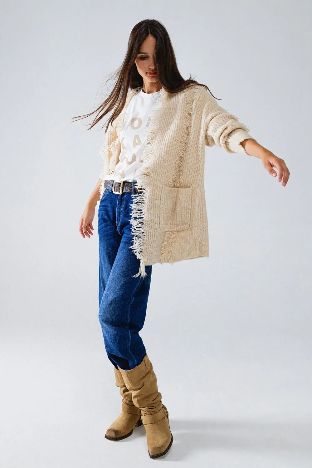 The Wrenley Distressed Cardigan sold by Thread & Seed product image thumbnail 4