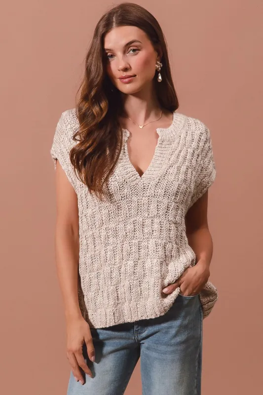 The Lucy Loose Knit Sweater Top sold by Thread & Seed