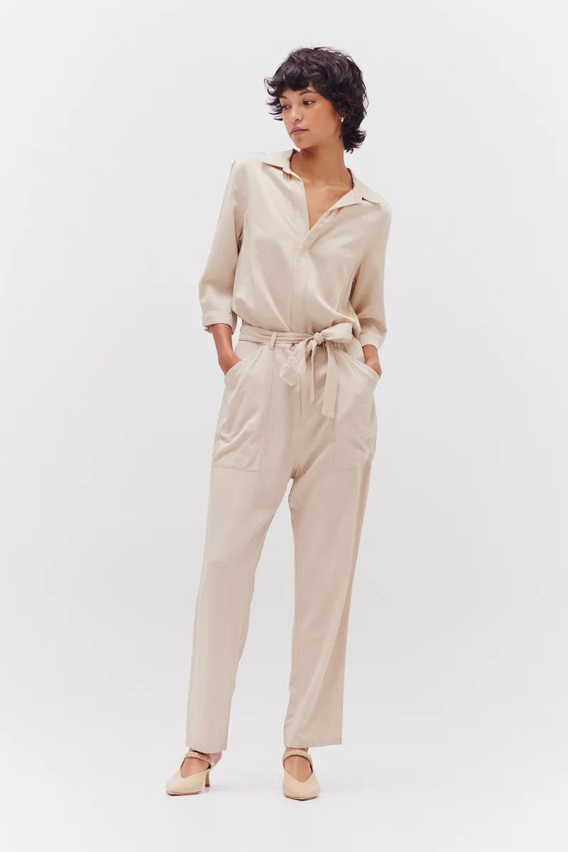 The Opal Tencel Jumpsuit sold by Thread & Seed