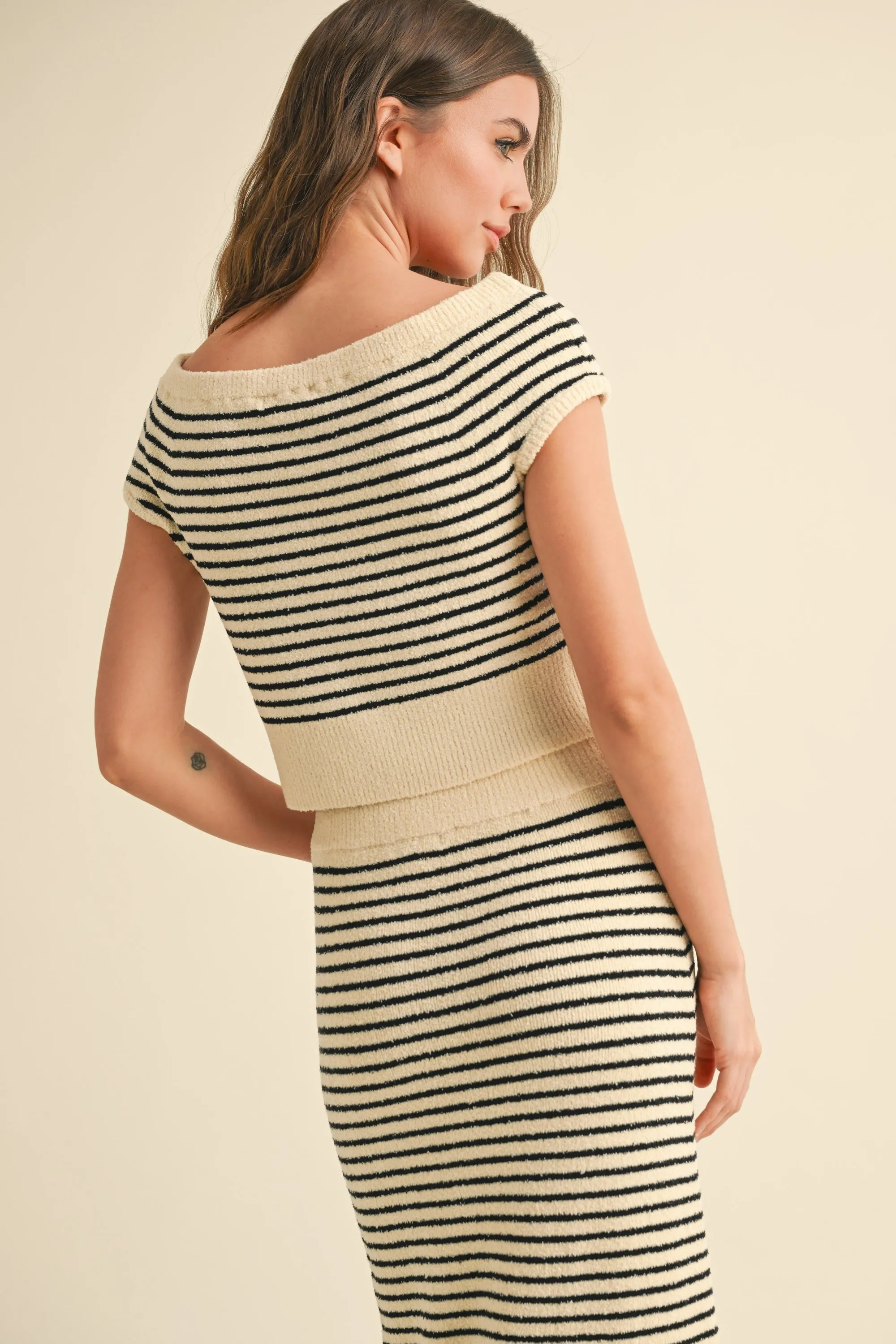 The Rita Striped Knit Top + Skirt Set - Sold Separately sold by Thread & Seed product image thumbnail 4