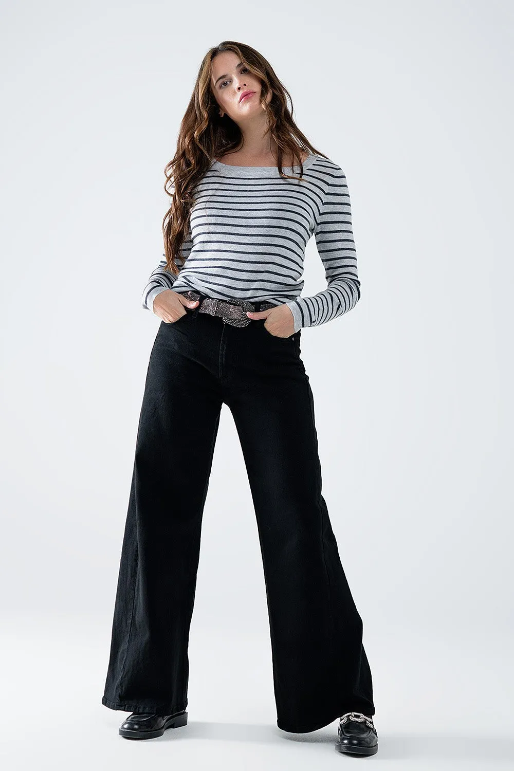 The Blaire Striped Knit Sweater sold by Thread & Seed product image thumbnail 5
