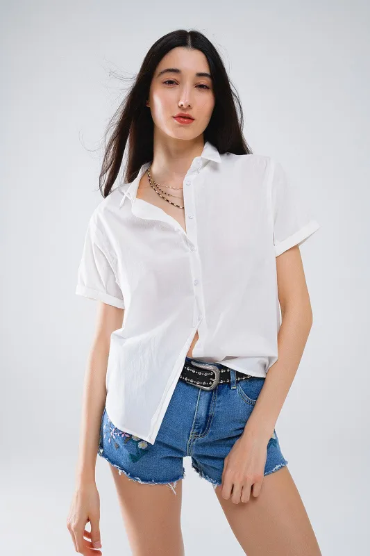 The Nicolette Poplin Shirt sold by Thread & Seed