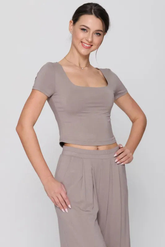 The Kenz Mocha Modal Top + Pant Set - Sold Separately sold by Thread & Seed