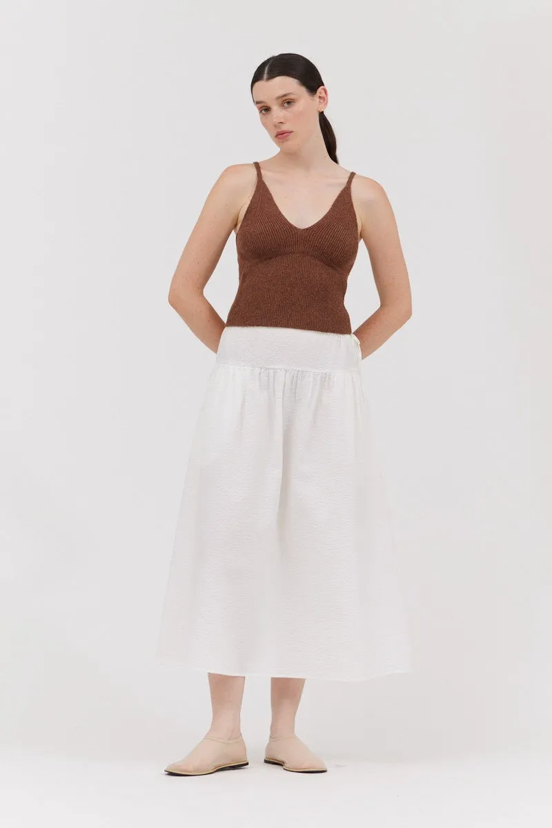 The Juni Chocolate Crop Knit Top sold by Thread & Seed product image thumbnail 5