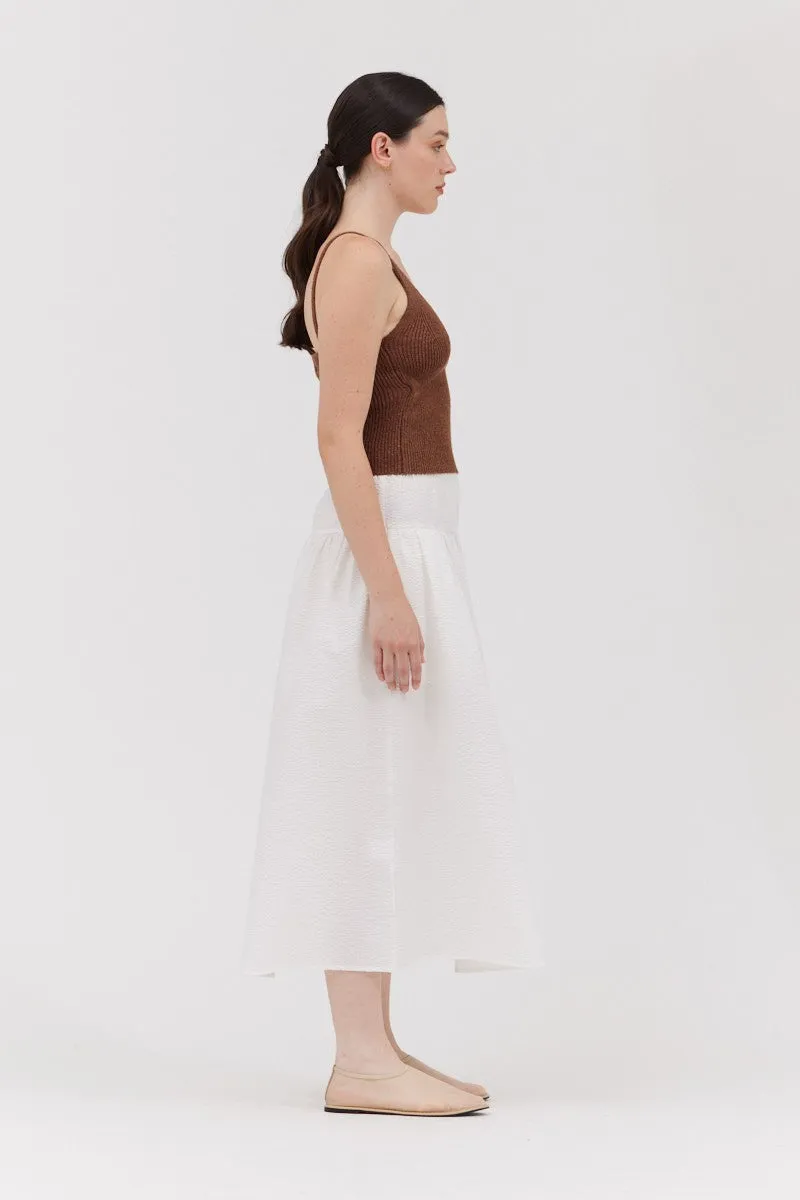 The Juni Chocolate Crop Knit Top sold by Thread & Seed product image thumbnail 3