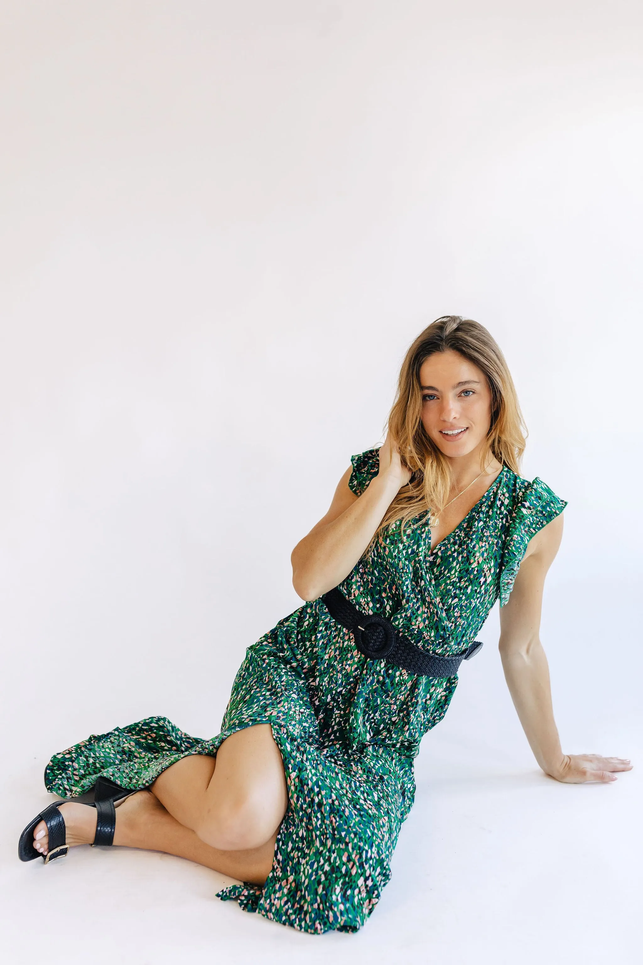 The Layla Floral Slit Dress sold by Thread & Seed product image thumbnail 5