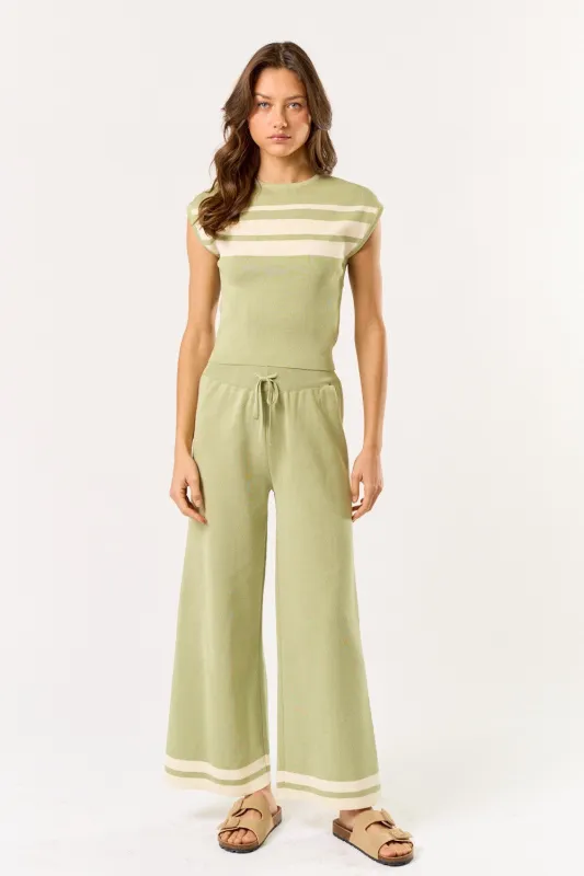 The Dita Contrast Stripe Top + Pant Set - Sold Separately sold by Thread & Seed