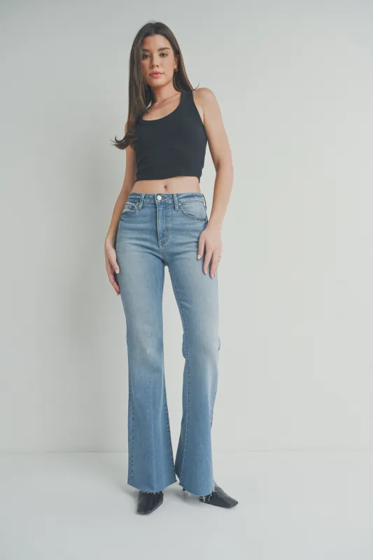The Mia Straight Bootcut Jeans by Just Black Denim sold by Thread & Seed