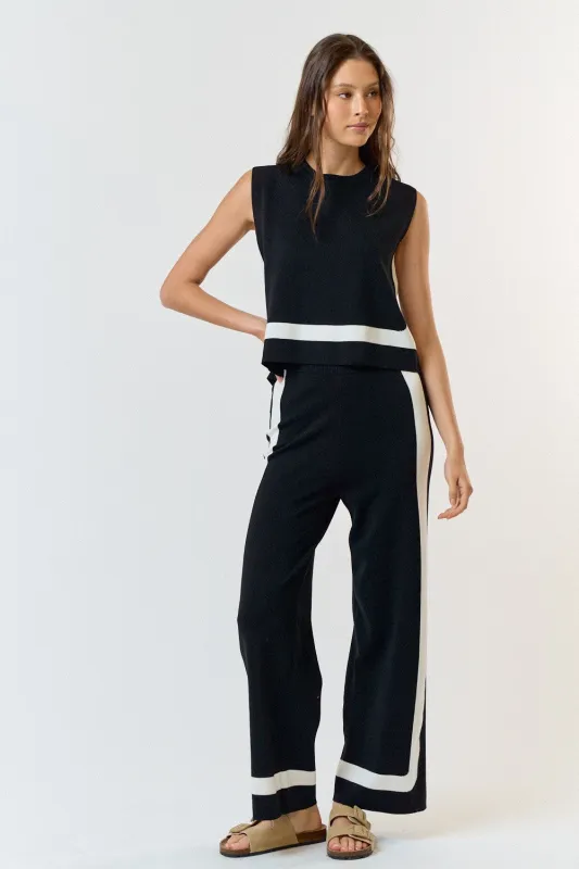 The Laka Contrast Tie Back Top + Pant Set - Sold Separately sold by Thread & Seed