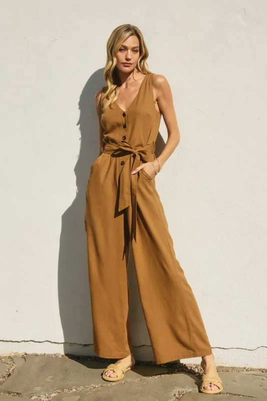 The Goldy Essential Jumpsuit sold by Thread & Seed