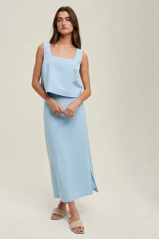 The Myla Sky Tank + Skirt Set - Sold Separatelys sold by Thread & Seed