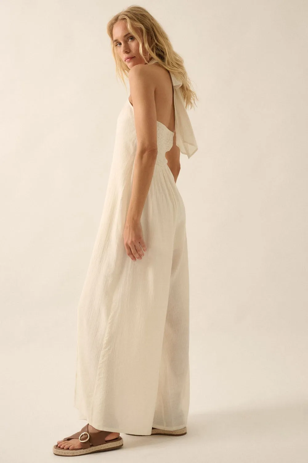 The Evelyn Convertible Halter Jumpsuit sold by Thread & Seed product image thumbnail 4