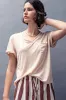 The Avery Oatmeal Short Sleeve Top sold by Thread & Seed