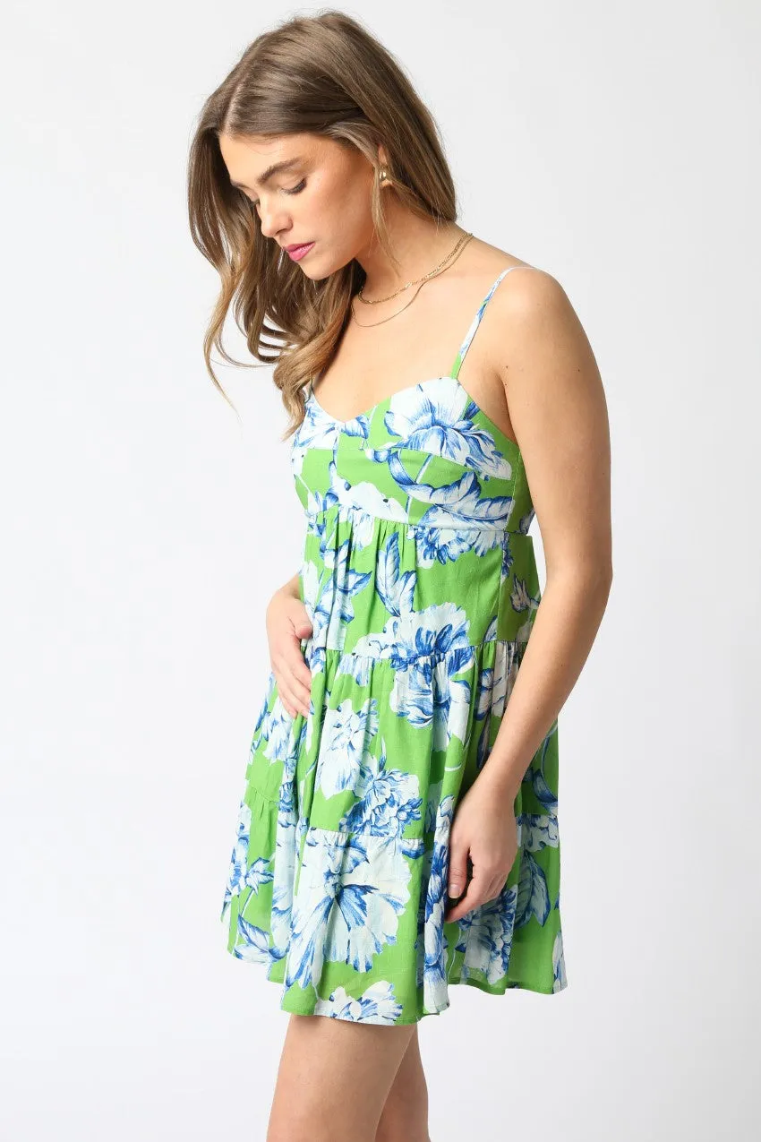The Alessia Floral Tiered Mini Dress sold by Thread & Seed product image thumbnail 2