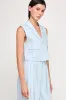 The Nelle Blue Linen Vest + Pants Set - Sold Separately sold by Thread & Seed