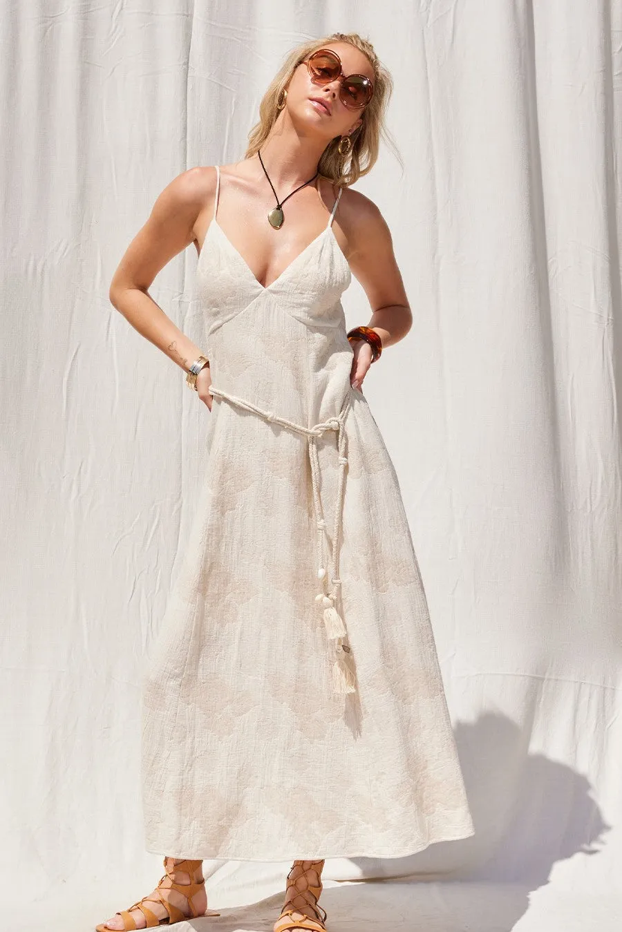 The Savannah Jacquard Maxi Dress sold by Thread & Seed product image thumbnail 5