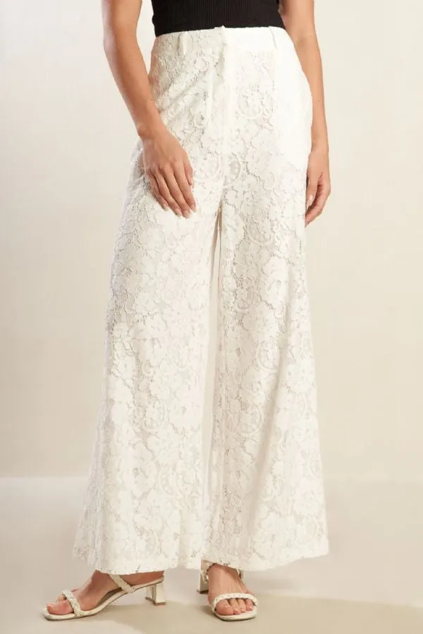 The Camelia Lace Wide Leg Pants sold by Thread & Seed