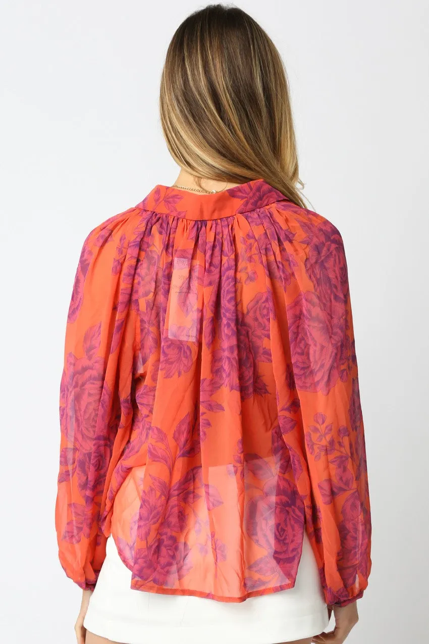The Rosina Floral Button Down Shirt sold by Thread & Seed product image thumbnail 3