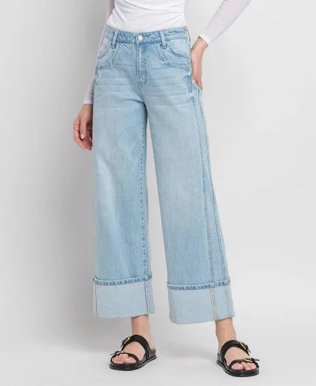 The Frankie Cuffed Wide Leg Jeans sold by Thread & Seed product image thumbnail 5
