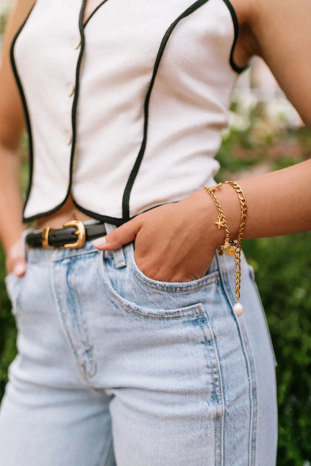 The Frankie Cuffed Wide Leg Jeans sold by Thread & Seed product image thumbnail 4