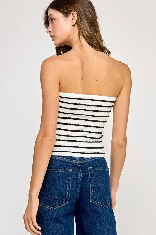 The Alora Striped Tube Top sold by Thread & Seed product image thumbnail 4