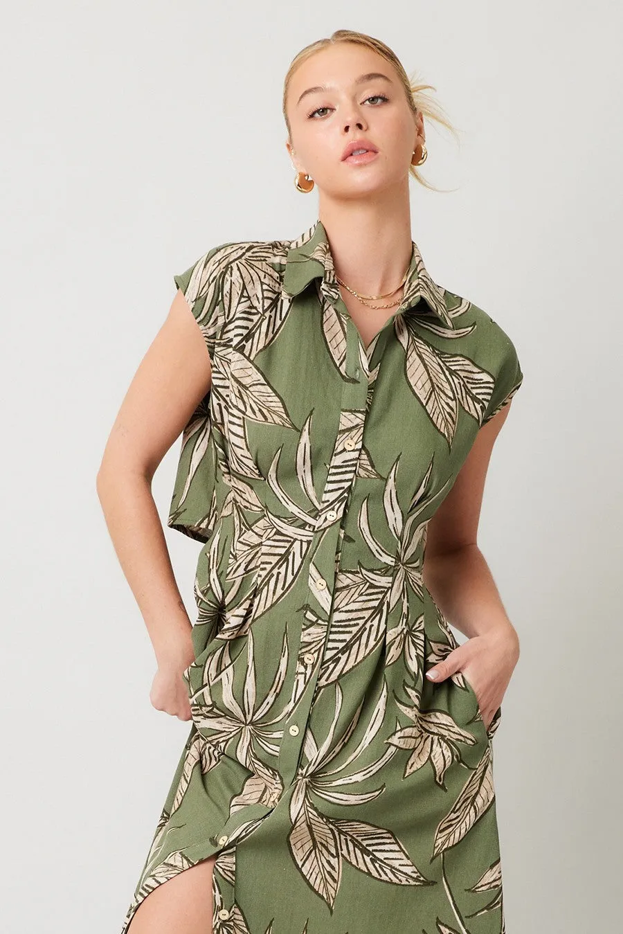 The Maria Cut Out Midi Dress sold by Thread & Seed product image thumbnail 5