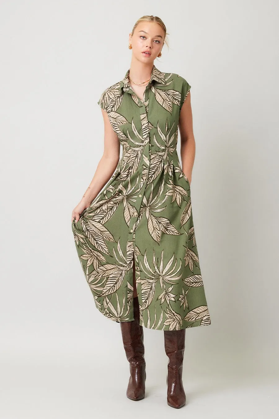 The Maria Cut Out Midi Dress sold by Thread & Seed product image thumbnail 3