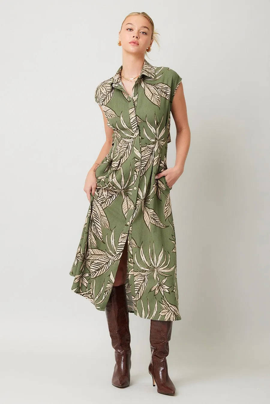 The Maria Cut Out Midi Dress sold by Thread & Seed product image thumbnail 4