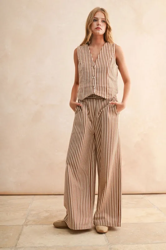 The Tansy Striped Vest + Pants Set - Sold Separately sold by Thread & Seed