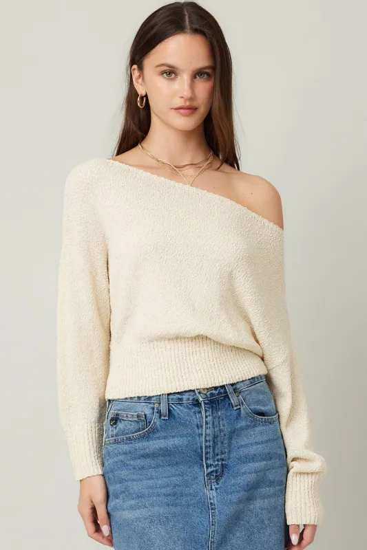 The Whitney Off Shoulder Sweater sold by Thread & Seed